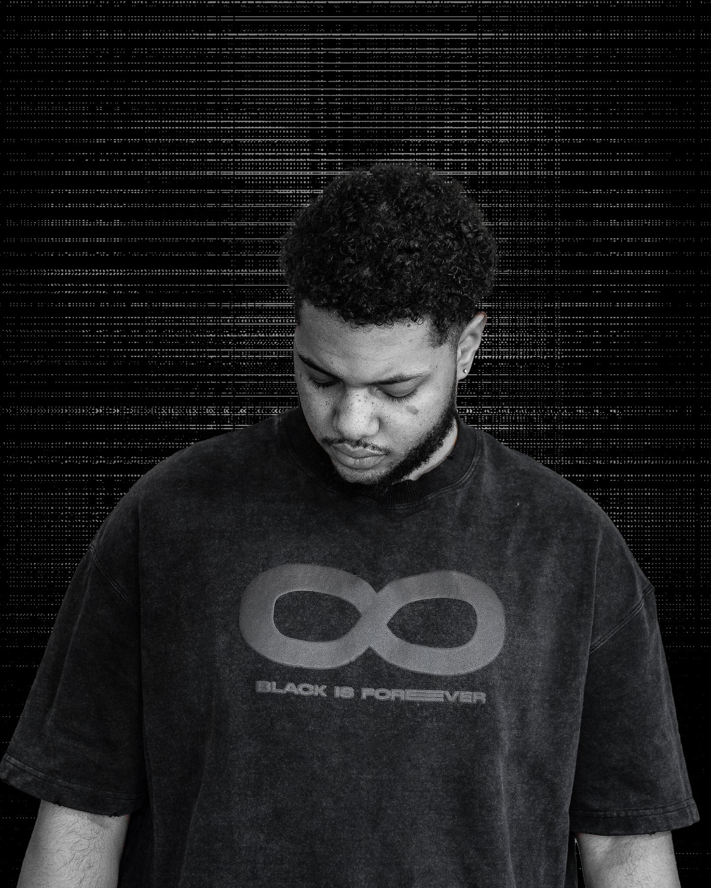 Black is Forever (Oversized)(Distressed)(Shirt)