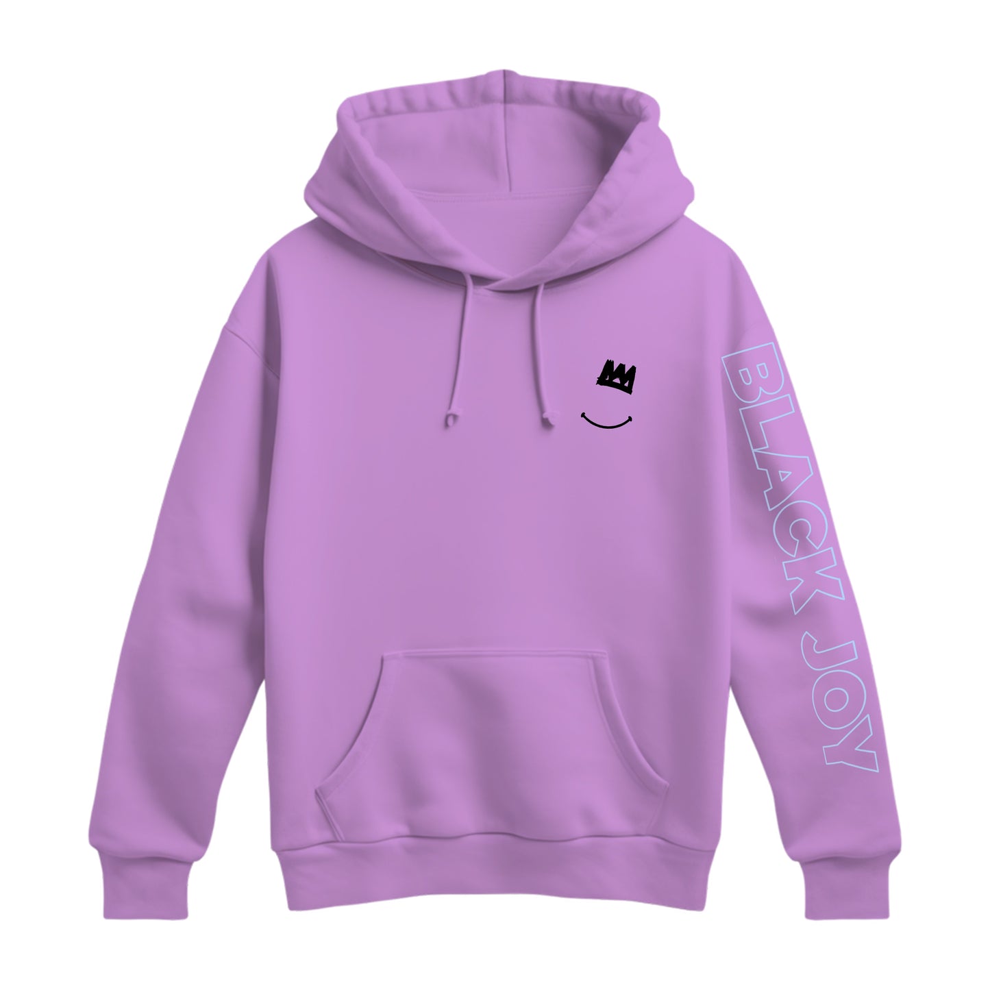 Black Joy (Hoodie)(Lavender & Sky Blue)