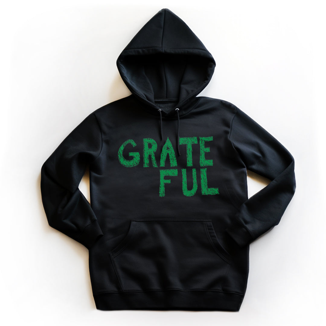 GRATEFUL (Hoodie) (Black and Abundant Green)