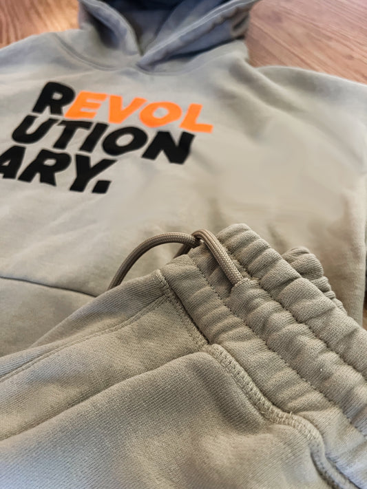 Revolutionary (New Premium Sweatsuit)(Driftwood)