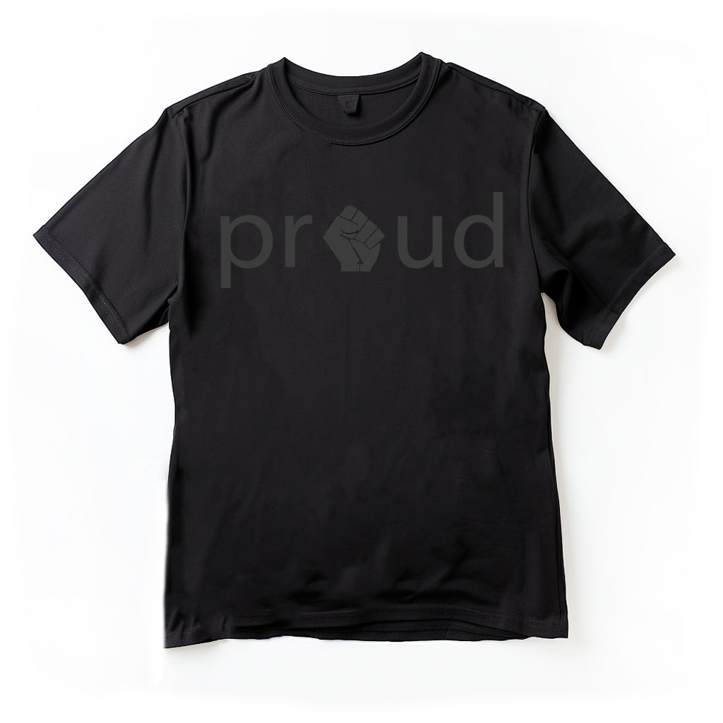 PROUD(Black on Black)(Unisex)