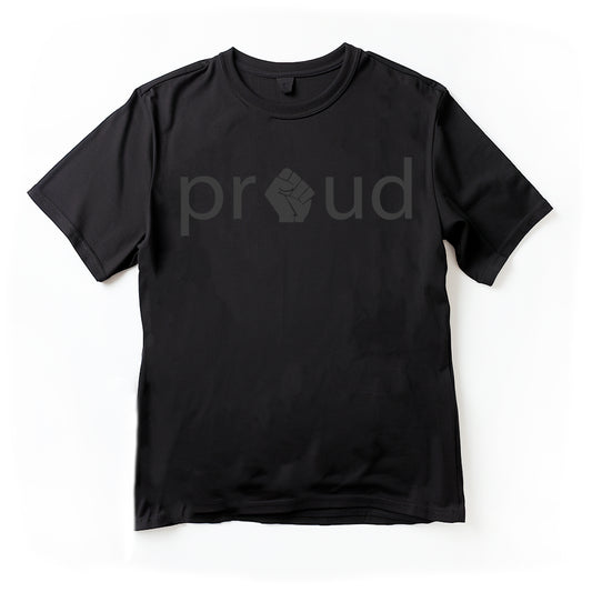 PROUD(Black on Black)(Unisex)