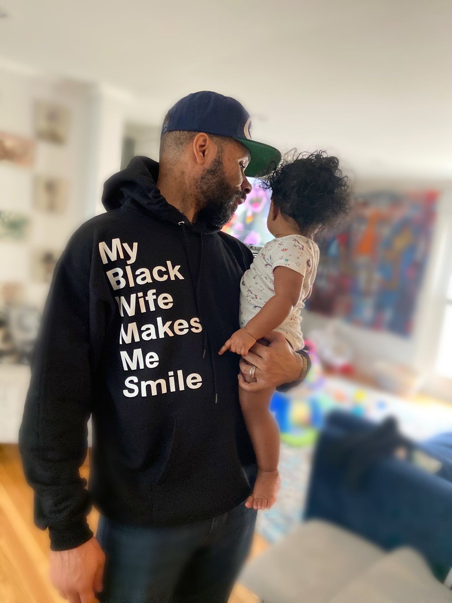 My Black Wife Makes Me Smile (Hoodie)